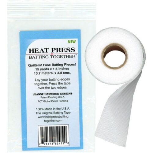 JH74 1.5 wide Heat and Press Batting Seam Tape