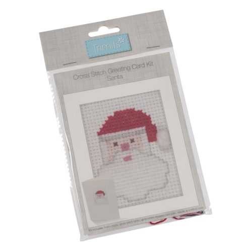 Card Kit Santa cross stitch GCS33