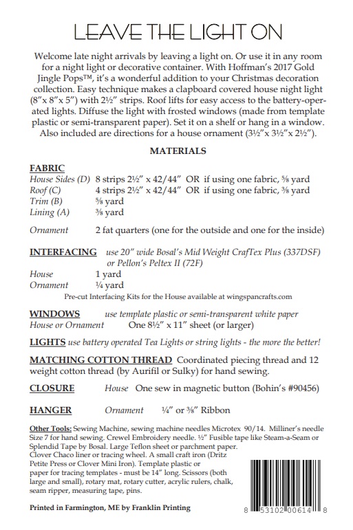 Leave the Light On Requirements