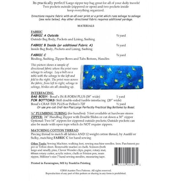 AT626 Perfectly Practical Bag Pattern