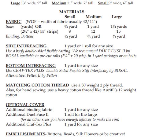Camben Bowl 284 Materials
