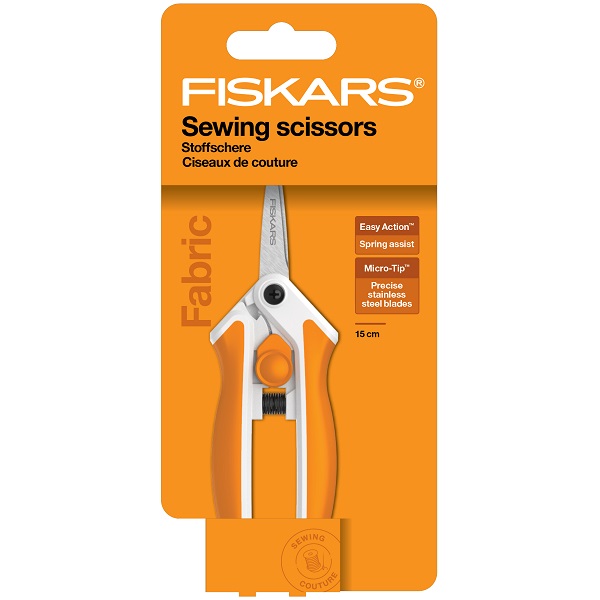 F1070029 Scissors Easy Action Softgrip, Micro-Tip 15cm Fiskars Main