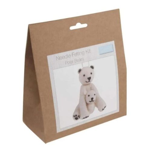 TCK0010 Polar Bear_ Needle Felting Kit Box