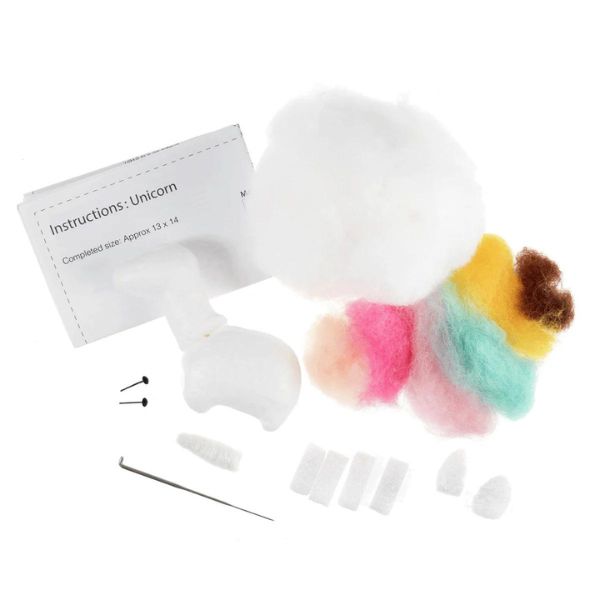 TCK002 Unicorn_ Needle Felting Kit Content