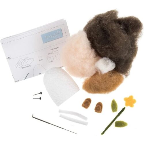 TCK004 Hedgehog_ Needle Felting Kit Contents
