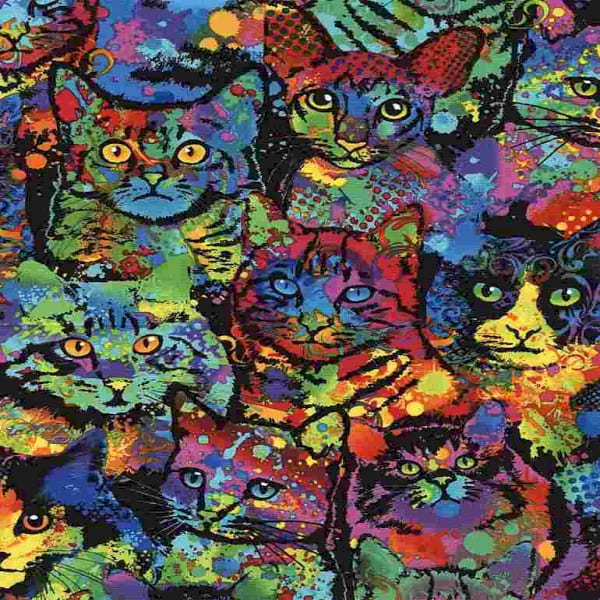 Paint Splatter Cats C4140.Cat