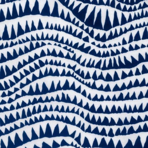 PWBM060.BLUE Sharks Teeth by Brandon Mably for Kaffe Fassett Collective