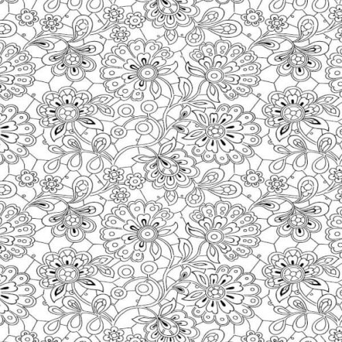 Paisley Doodles White C8734-Ink