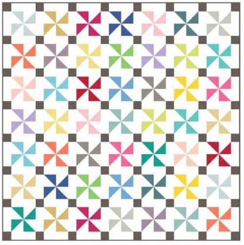 Spotty Pinwheels Quilt Image