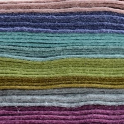 30% Wool/ 70% Viscose - Marl/ Vintage Colour Felt Squares