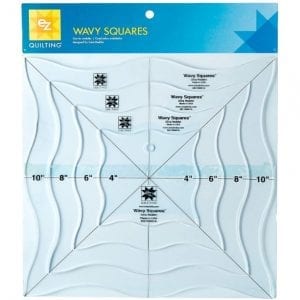 Wavy Squares Template