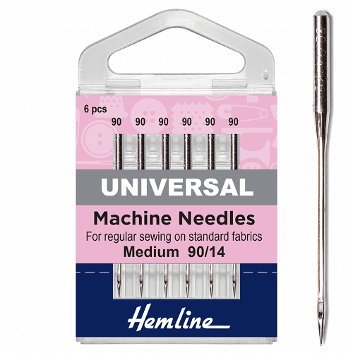 Size 90/14: Hemline Universal Sewing Machine Needle
