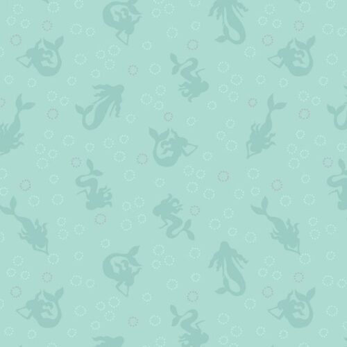 A622.2 Eau de Nil Mermaids with Silver Metallic Bubbles