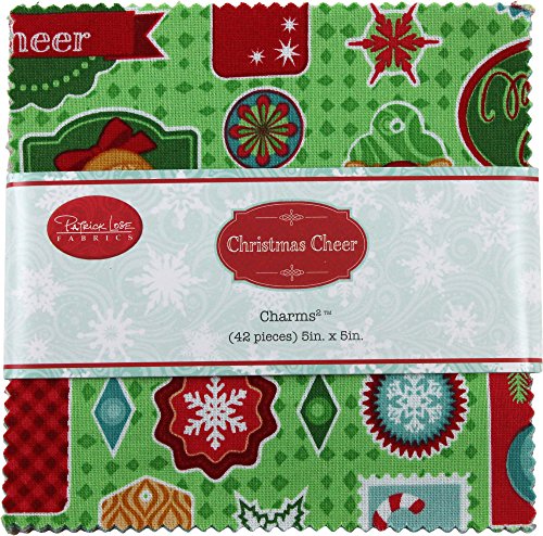 Christmas Cheer Charms 42 5-inch Squares Charm Pack Patrick Lose Fabrics