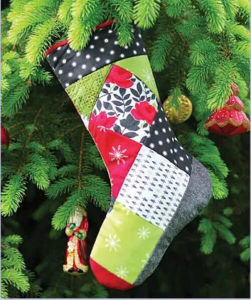 JT1488 Quilt As You Go Christmas Stocking