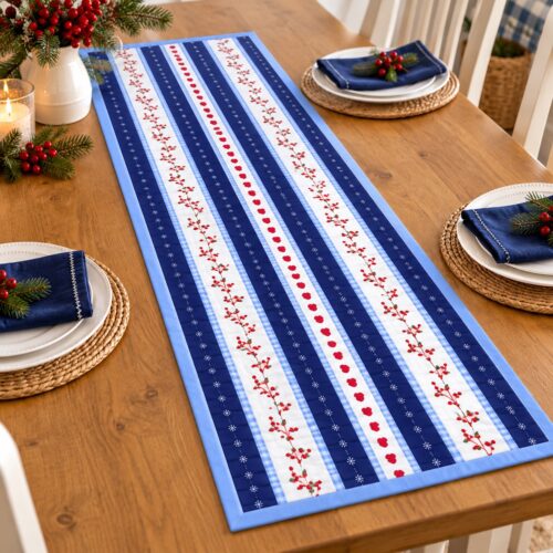 CE34 Table Runner Panel Tomtens Forest Friends