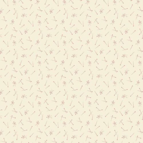 2952-E Pinup Rose Quartz Sewing Basket Edyta Sitar