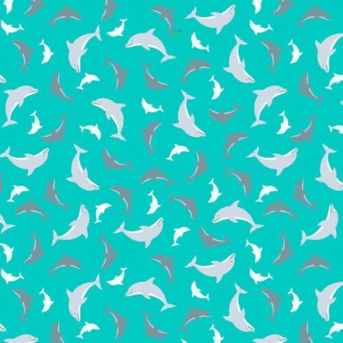 A782.1 Dolphins on Turquoise