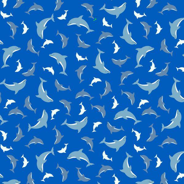 A782.3 Dolphins on Blue