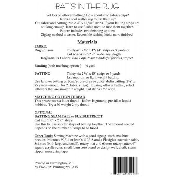 AT229 Bats In the Rug Pattern: Aunties Two - Image 2