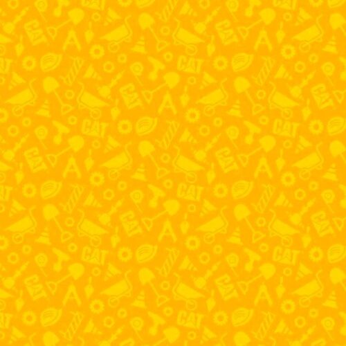 C8103 Yellow Construction Set CAT Buildin' Crew Riley Blake Designs