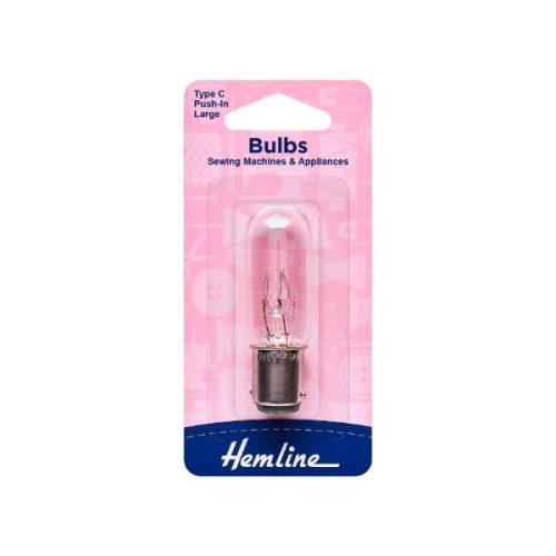 H130.L Sewing Machine Bulb Bayonet Large Type C Hemline