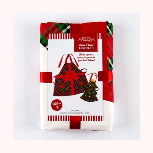 Handmade Holiday Gift & Tree Adult & Child Apron Kit