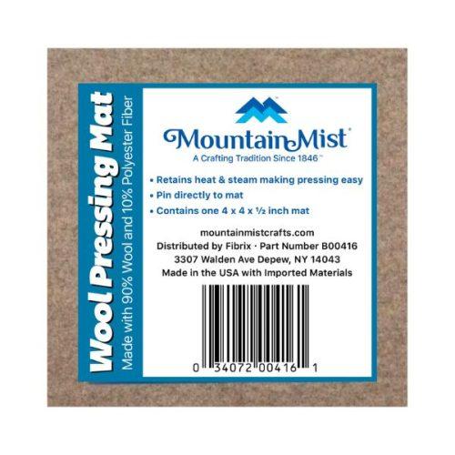 Mountain Mist Wool Pressing Mat B00416 4 x 4 x 0.5