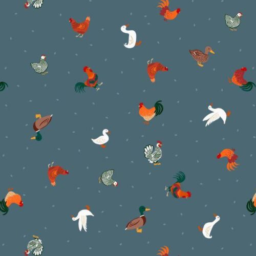 SM66.3 Chickens and Ducks Blue
