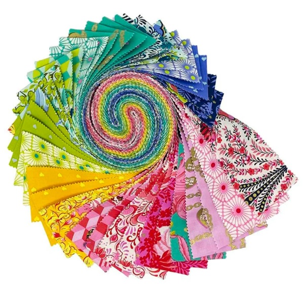 Besties 2.5inch Design Roll (42pcs): Tula Pink ( Free Spirit Branded)