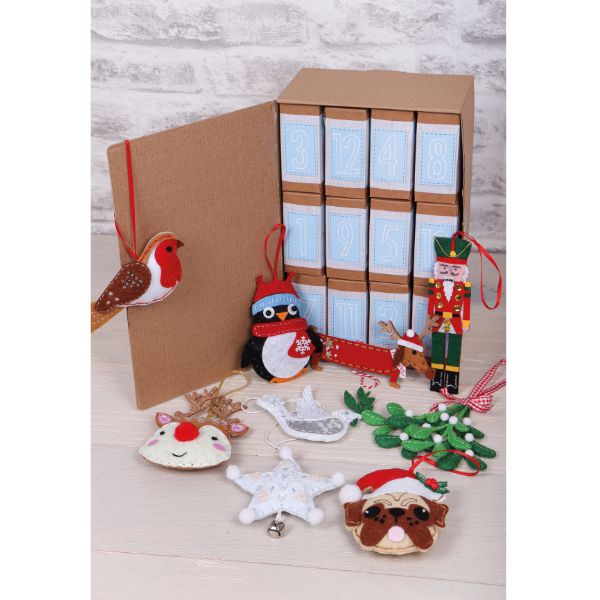 Make-Your-Own Felt Decorations_ 12 Door Christmas Count Down Calendar (3)