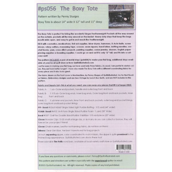 PS056 The Boxy Tote.