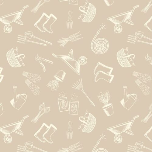 A824.1 Garden accessories on natural, The Kitchen Garden