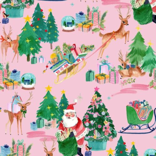 BG030 Bluebellgray FA LA LA, Deer Santa Candy