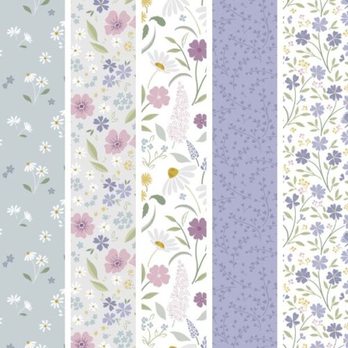 Floral Song, Collection 3 Fat Quarter Pack (5pcs)