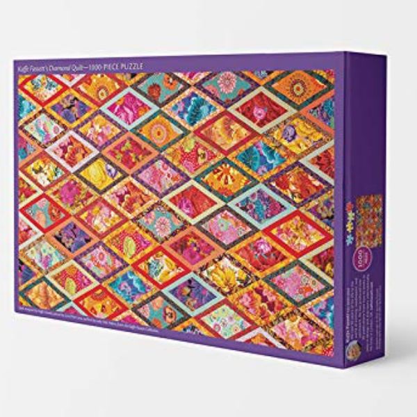 Kaffe Fassett’s Diamond Quilt Jigsaw Puzzle Box 9781644031797