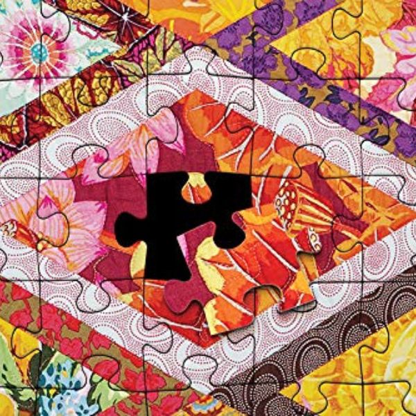 Kaffe Fassett’s Diamond Quilt Jigsaw Puzzle Contents 9781644031797