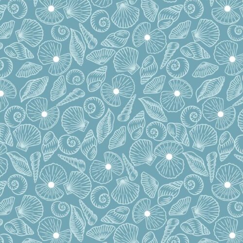 Ocean Pearls Pearl Shells on Island Blue with Pearl - A828.3