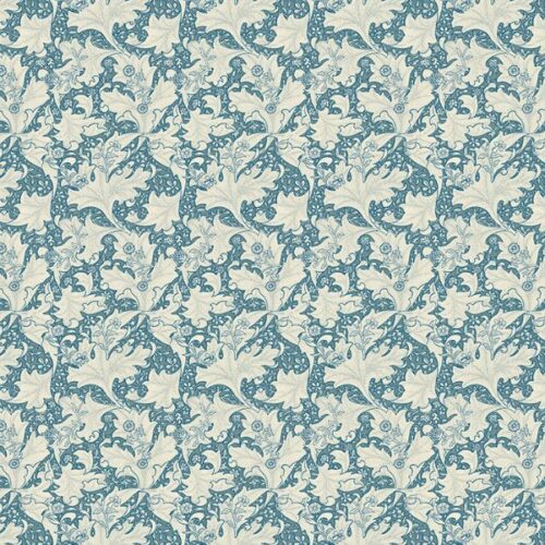 PWWM108 Emery Walker, Small Wallflower Blue, Morris & Co