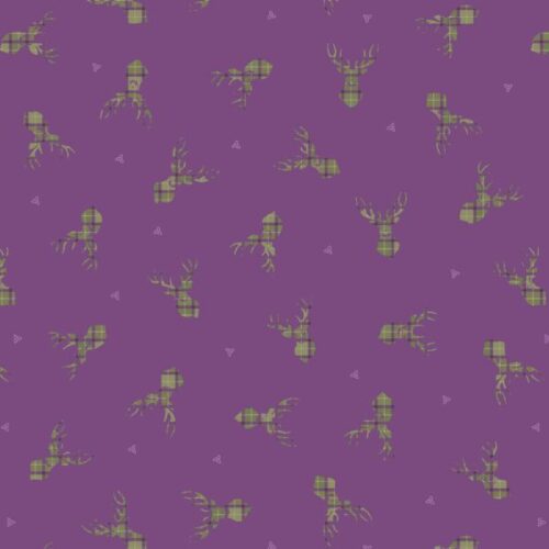 SM75-3 Small Things...Celtic Inspired, Stag on purple