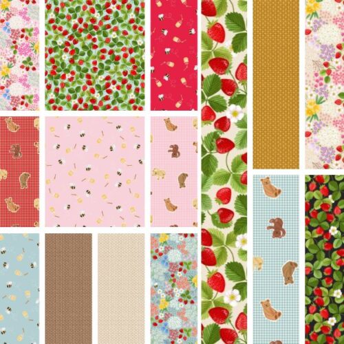 Teddy Bear's Picnic, Full Collection_ Fat Quarter Pack (15pcs)
