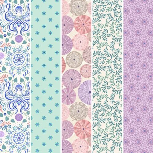 Χάλκη (Chalki), Collection 1_ Fat Quarter Pack (5pcs)