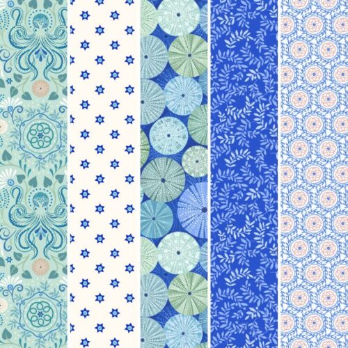 Χάλκη (Chalki), Collection 2_ Fat Quarter Pack (5pcs)
