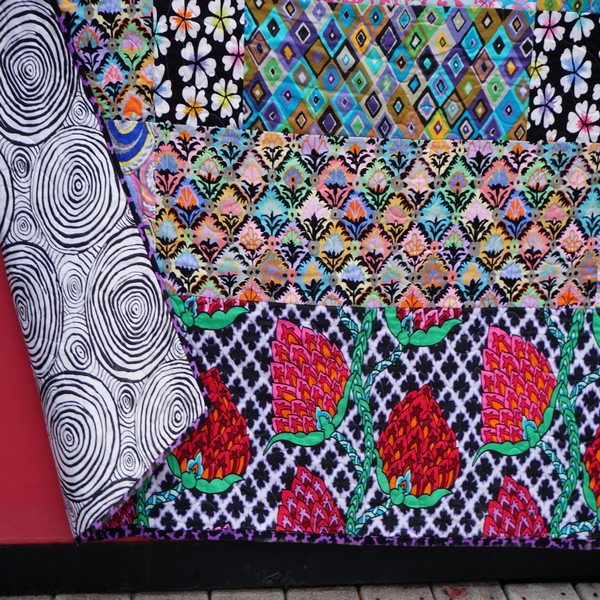 Deco Dance Quilt CloseUp. by Kaffe Fassett, Collective Spring 2024.