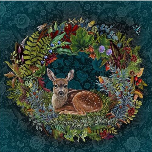 Fawn Velvet Panel Odile Bailloeul