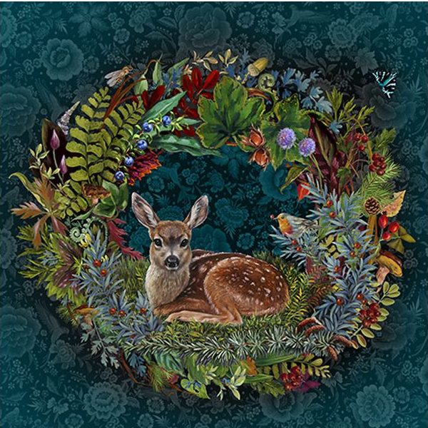 Fawn Velvet Panel Odile Bailloeul