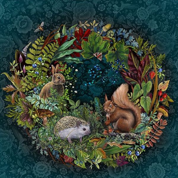 Odile Bailloeul Velvet Panel Woodland Trio