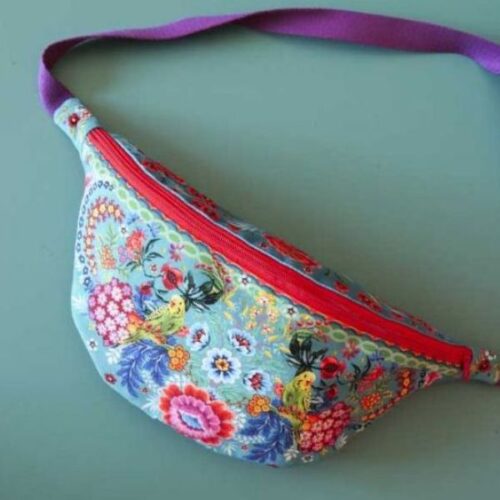 Malaga Bumbag Sewing Kit: Turquiose: Odile Bailloeul