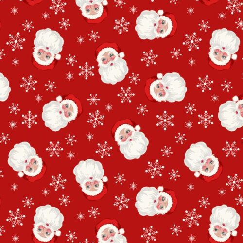 Oh Christmas Tree! Santa on Red with Pearl - C118.2