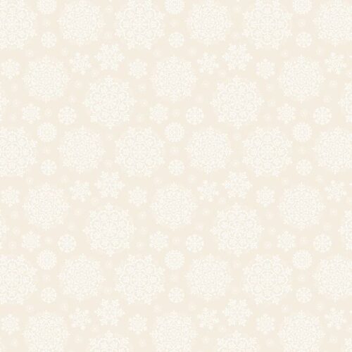Peace and Joy Snowflakes on Cream - C111.1